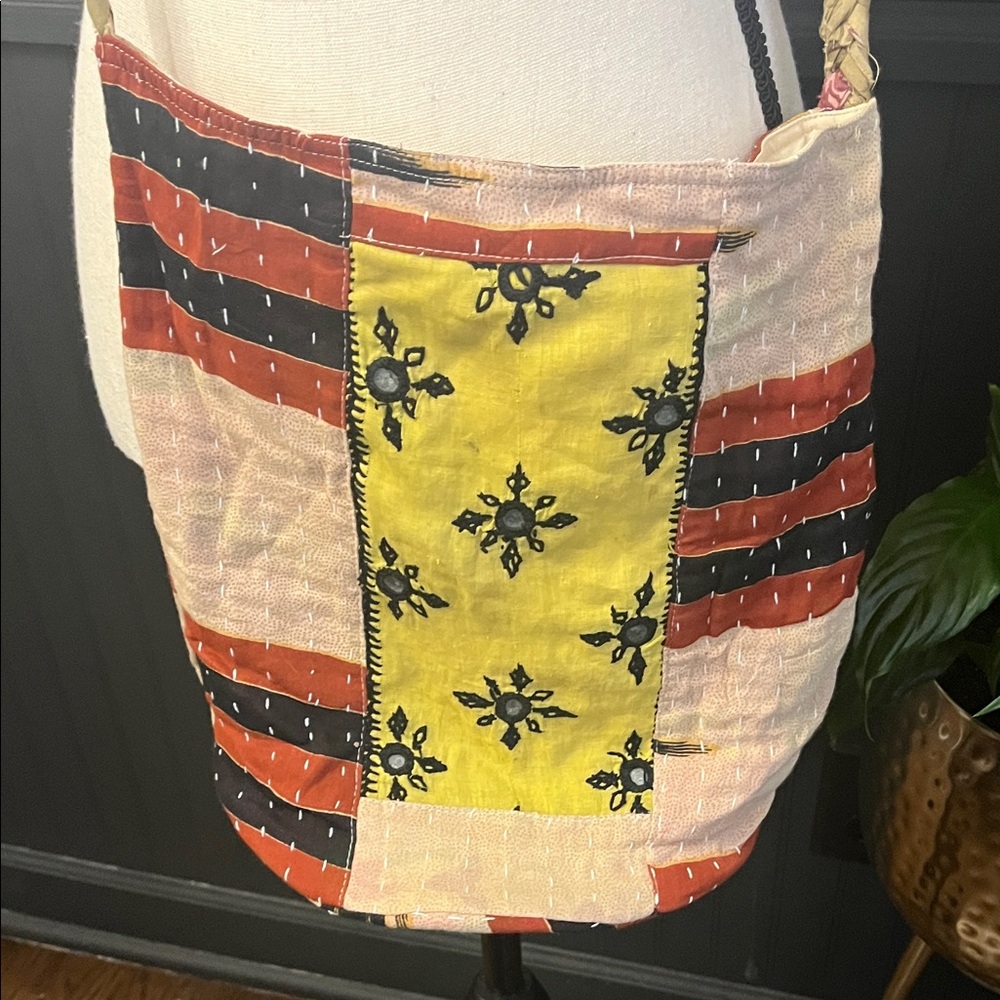 Multicolor Patchwork Crossbody Bag - image 2